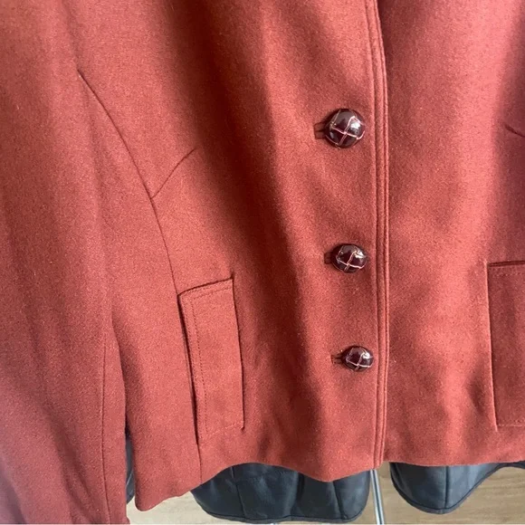 BANANA REPUBLIC Wool Red Rust Jacket Coat Blazer Classic M